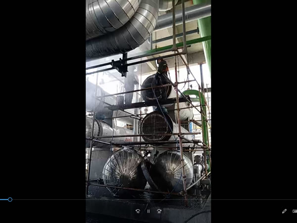 高压水射流软管清洗冷却器列管